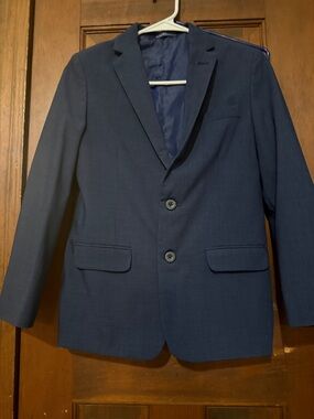Izod Boys Navy Blue Two-Button Blazer